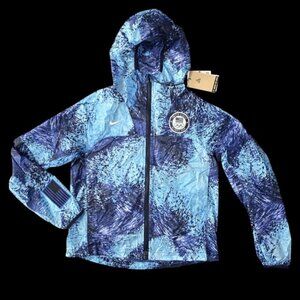 Nike ACG Olympic Team USA Women Medium Windbreaker Jacket Blue New With Tag